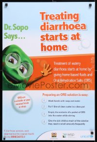 5z482 TREATING DIARRHOEA STARTS AT HOME 20x33 Kenyan special poster 1990s learn from Dr. Sopo!