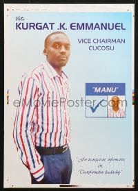 5z489 VOTE KURGAT K. EMMANUEL 13x18 Kenyan special poster 2010s for Vice Chairman Cucosu!