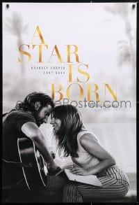 5z890 STAR IS BORN teaser DS 1sh 2018 Bradley Cooper stars and directs, romantic image w/Lady Gaga!