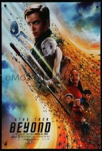 5z891 STAR TREK BEYOND teaser DS 1sh 2016 the Starship Enterprise and crew, Regal Cinemas!