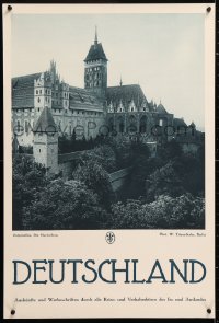 5z066 DEUTSCHLAND Marienburg style 20x21 German travel poster 1930s great images from Germany!