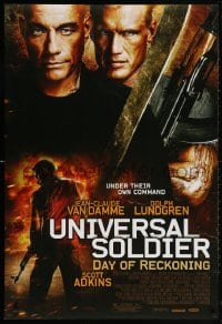 5z955 UNIVERSAL SOLDIER: DAY OF RECKONING DS 1sh 2012 Van Damme, Adkins, Arlovski, Lundgren