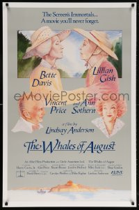 5z972 WHALES OF AUGUST 1sh 1987 c/u of elderly Bette Davis & Lillian Gish by Philip Castle!