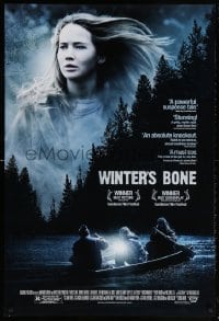5z976 WINTER'S BONE DS 1sh 2010 Jennifer Lawrence, Missouri Ozarks poverty meth mystery thriller!