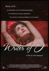 5z990 WRITER OF O book style 1sh 2004 Ecrivain d'O, mystery French S&M writer documentary!