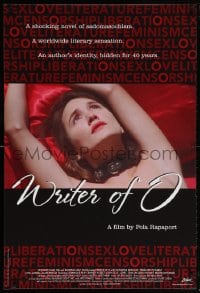 5z991 WRITER OF O no book style 1sh 2004 Ecrivain d'O, mystery French S&M writer documentary!