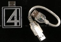 6a121 FANTASTIC FOUR 4GB USB 2015 Marvel Comics, cool logo design with cable!