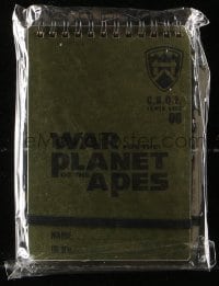 6a144 WAR FOR THE PLANET OF THE APES notepad 2017 you can write many notes, ready for the field!