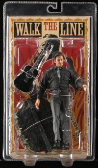 6a009 WALK THE LINE action figure 2005 Joaquin Phoenix as Johnny Cash with guitar!