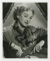 6b715 BETTE DAVIS signed 8x10 REPRO still 1980s great seated portrait with cigarette in hand!