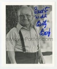 6b595 BILLY BARTY signed 4x5 publicity still 1990s portrait the diminutive actor late in his career!