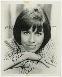 6b728 CAROL BURNETT signed 8x10 REPRO still 1970s youthful smiling portrait of the comedienne!