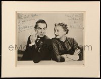 6b060 DARK IS LIGHT ENOUGH matted signed stage play 8x10 still 1955 by Tyrone Power AND Cornell!