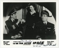6b788 GREGORY WALCOTT signed 8x10 REPRO still 1996 in a scene from Ed Wood's Plan Nine From Outer Space!