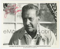 6b300 JACK KLUGMAN signed 8.25x10 still 1980 great head & shoulders close up as Quincy M.E.!