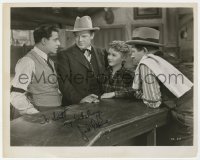 6b302 JACK LA RUE signed 8x10.25 still 1938 with Charles Bickford & others in Valley of the Giants!