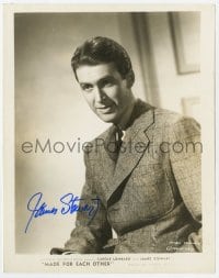 6b307 JAMES STEWART signed 8x10.25 still 1939 close portrait in suit & tie from Made for Each Other