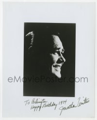 6b839 JONATHAN WINTERS signed 8x10 REPRO still 1974 great smiling profile portrait of the comedian!