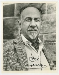 6b840 JOSE FERRER signed 8x10 REPRO still 1980s head & shoulders portrait later in his career!