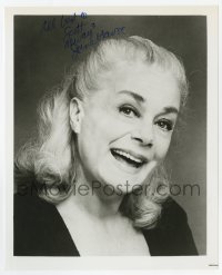 6b850 JUNE HAVOC signed 8x10 REPRO still 1980s head & shoulders portrait later in her career!