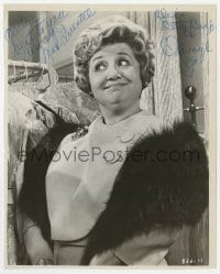 6b335 MAE QUESTEL signed 8x10 still 1961 great smiling close up, she was Betty Boop & Olive Oyl!