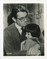 6b891 MARY BADHAM signed 8x10 REPRO still 1980s as Scout with Gregory Peck in To Kill a Mockingbird!