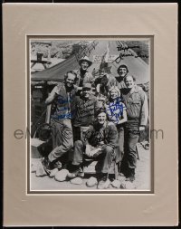 6b061 MASH signed TV 7.5x9.5 REPRO 1980 by Alan Alda, Farr, Farrell, Morgan, Swit AND Christopher!