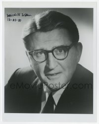 6b897 MEREDITH WILLSON signed 8x10.25 REPRO still 1980 portrait of the Music Man composer!