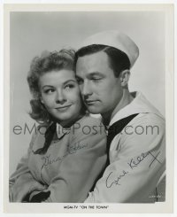 6b350 ON THE TOWN signed TV 8x10 still R1970s by BOTH Gene Kelly AND Vera-Ellen!