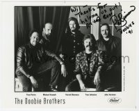 6b627 PATRICK SIMMONS signed 8x10 publicity still 1991 great portrait with The Doobie Brothers!