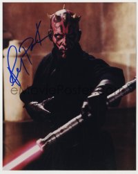 6b683 RAY PARK signed color 8x10 REPRO still 2000s cool image as Darth Maul from Star Wars Episode I