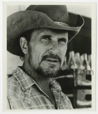 6b949 ROBERT DUVALL signed 8x9.25 REPRO still 1983 great close up in cowboy hat from Tender Mercies!