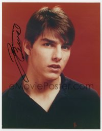 6b692 TOM CRUISE signed color 7.75x10 REPRO still 2000s super young head & shoulders portrait!