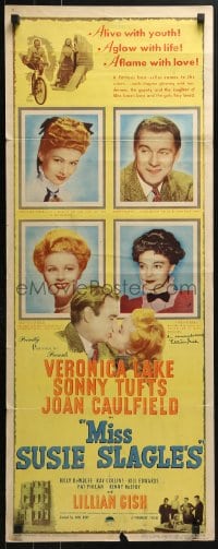 6b030 MISS SUSIE SLAGLE'S insert 1946 by Lillian Gish, portraits of her, Veronica Lake & cast!