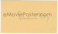 6b504 LARAINE DAY signed 3x5 index card 1980s it can be framed & displayed with a repro still!