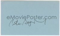 6b518 PETER BOGDANOVICH signed 3x5 index card 1980s it can be framed & displayed with a repro still!