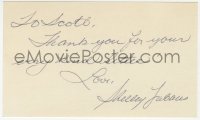 6b526 SHELLEY FABARES signed 3x5 index card 1980s it can be framed & displayed with a repro still!