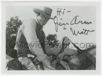 6b414 JAMES ARNESS signed 5x7 photo 1980s as Marshal Matt Dillon from TV's Gunsmoke!