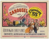 6b083 CAROUSEL signed TC 1956 by Shirley Jones, who's with MacRae in Rodgers & Hammerstein musical!