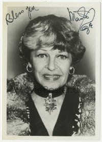 6b430 MARTHA RAYE signed 5x7 photo 1980s great head & shoulders portrait late in her career!