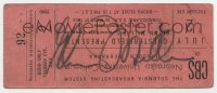6b144 GLENN MILLER signed concert ticket 1940 when he performed at Nebraska University Coliseum!