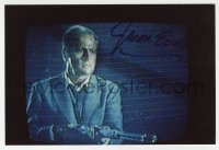 6b417 JASON EVERS signed 4x6 color photo 1980s c/u with gun in The Brain That Wouldn't Die!