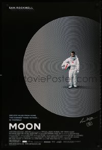 6b018 MOON signed 1sh 2009 by director Duncan Jones, great image of lonely astronaut Sam Rockwell!