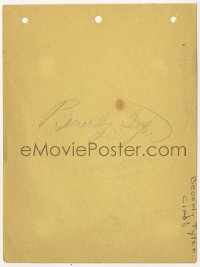 6b546 BEVERLY TYLER/CONSTANCE MOORE signed 5x7 cut album page 1940s it can be framed with a repro!