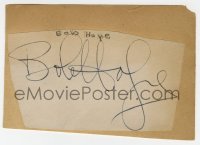 6b549 BOB HOPE signed 2x4 cut album page 1950s it can be framed & displayed with a repro!