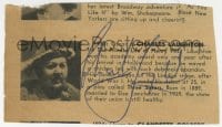 6b151 CHARLES LAUGHTON signed 2x4 magazine clipping 1933 Private Life of Henry VIII, biography!