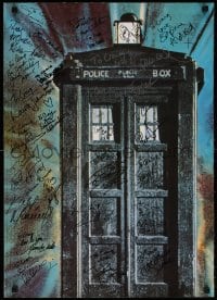 6b045 DOCTOR WHO signed 20x28 special poster 1986 by TWENTY EIGHT different people!