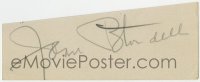 6b497 JOAN BLONDELL signed 2x4 cut index card 1930s can be framed with the included vintage still!