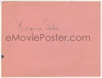 6b579 VIRGINIA SALE signed 5x6 album page 1930s it can be framed & displayed with a repro still!