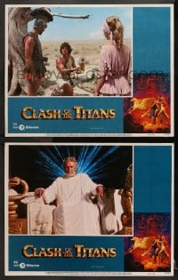 6c919 CLASH OF THE TITANS 2 LCs 1981 Ray Harryhausen, Hamlin, Olivier, Hildebrandt border art!